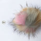 Pompon en fausse fourrure XXL - 16 cm