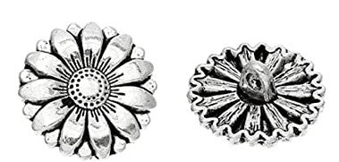 Bouton métal style Argent