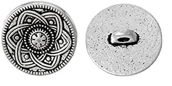 Bouton métal style Argent