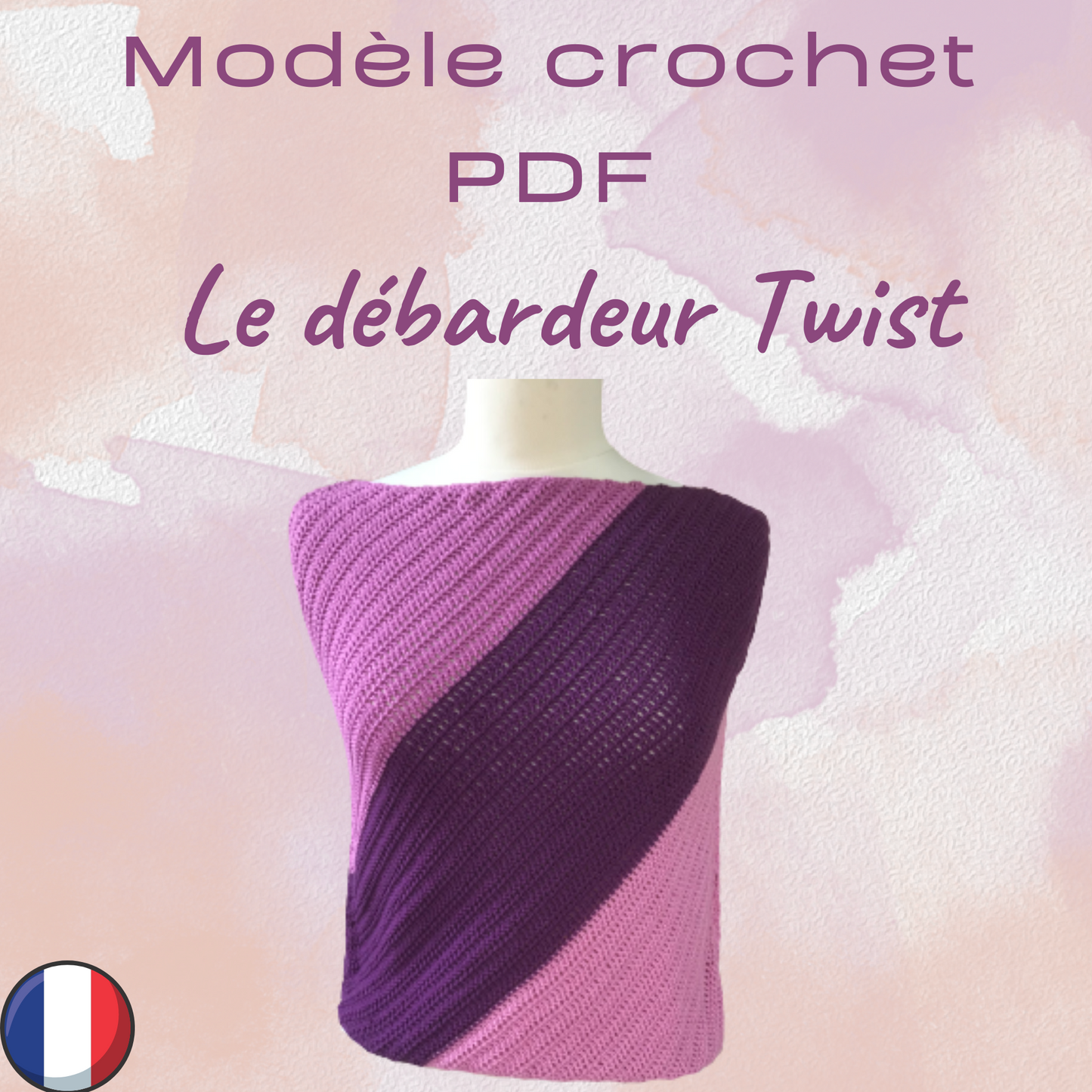 Patron PDF Crochet  - Le débardeur Twist -