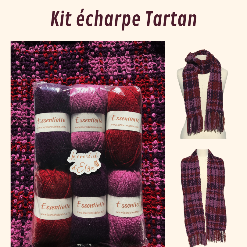 Kit écharpe Tartan